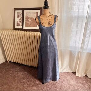 Jones New York Elegant Blue Slip Dress/Night Gown